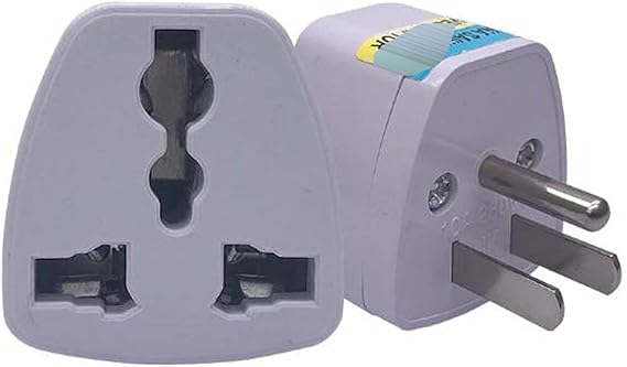 Worldwide Universal Power Adapter White Iron 10A/16A 250V Travel Universal AU UK US EU Germany French Brazil Swiss South Africa Adapter Plug Socket Convertor International Power Adapter Travel Plug