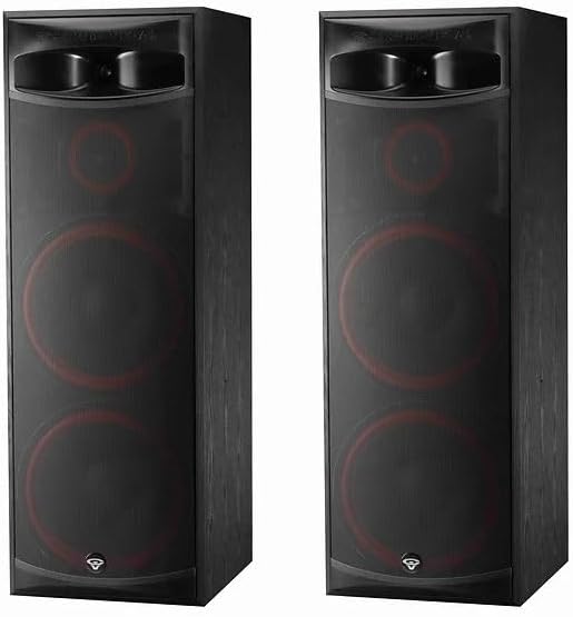 2X Cerwin Vega Home Audio XLS-215 15" Dual 3-Way Floor Tower Speaker.