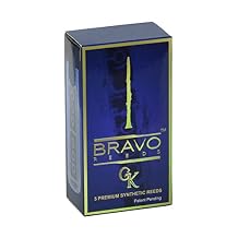 Bravo Synthetic Reeds for Bb Clarinet - Strength 1.5 (Box of 5), Model BR-C15