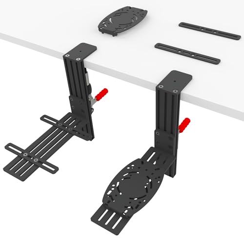 Flight Sim Hotas Desk Mount Compatible with Logitech X56,X52,X52 Pro Thrustmaster T-Flight Hotas X,SimTask Farmstick,Sol-R2,T16000M FCS VKB Gunfighter Mk.lll,GladiatorProAirrow VPC Mongoos T-50