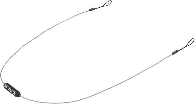 Costa Del Mar C-Line Loop Retainer, Silver/Black, 20 In