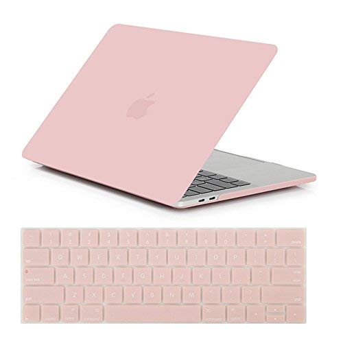 Se7enline Compatible with MacBook Pro Case 13 inch 2016-2024 Hard Shell Cover for MacBook Pro 13 inch A2289M1M2 A2338A2251A1706A1989A2159 &Keyboard Cover, Rose Quartz