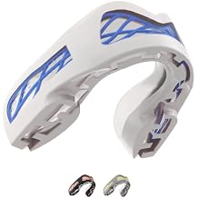 SAFEJAWZ Mouth Guard, Triple Layer Mouthguard for Adults with Case, Easy Fit Remoldable Premium Mouthpiece for Football, Boxing, Lacrosse, MMA, Basketball & All Contact Sports (Adult 12+ Years, White)