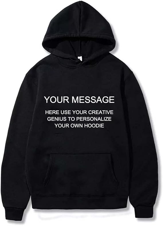 Custom Cotton Pullover Hoodies Unisex Personalized Couples Sweatshirt