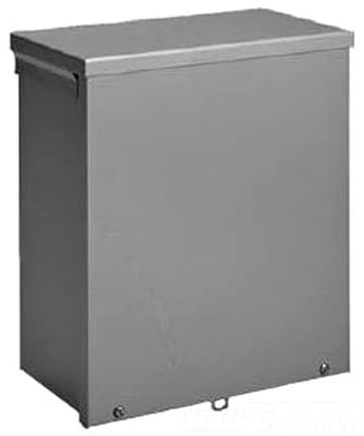 Hoffman A12R128 NEMA 3R Enclosure, Screw Cover, Galvanized, Paint Finish, 12 x 12 x 8