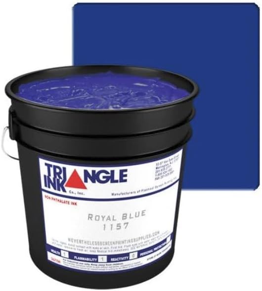 Screen Printing Ink - Half Pint / 8oz - Plastisol Ink for Silk Screen Printing - Tshirt Fabric Paint (Royal Blue)