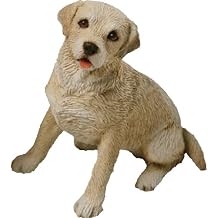 Sandicast Small Size Yellow Labrador Retriever Sculpture, Sitting