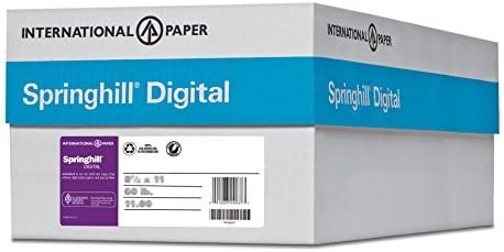 Springhill 8.5 x 11 Blue Colored Cardstock Paper, 90lb, 163gsm, 2,500 Sheets (10 Ream) Premium Lightweight Cardstock, Printer Paper with Smooth Finish for Cards, Flyers