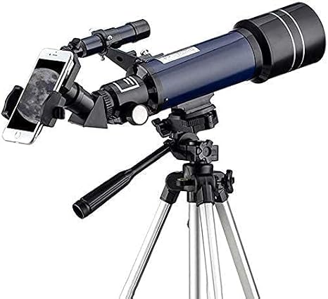 Ultra Hd, Telescope for&Beginners,70mm Astronomy Refractor Telescope with Adjustable Tripod,Travel Telescope with Carry Bag, Phone Adapter and Wireless Remote,White