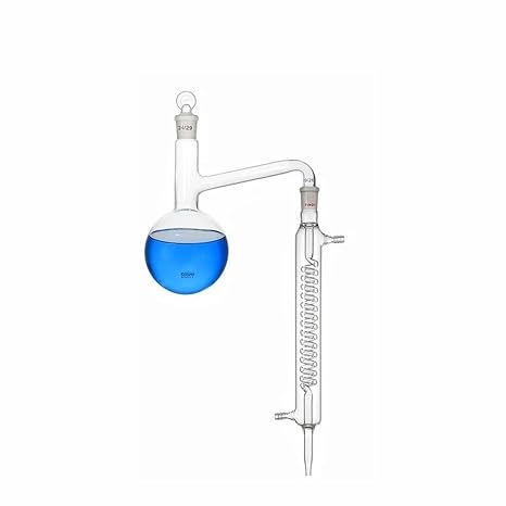 Distiling Apparatus Unit Condenser Distillation Flask Use(250ml 24x14)