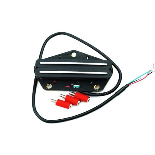 Guyker Alnico 5 Guitar Humbucker Bridge Pickups, Dual Rail TL Double Rail Pickups 9K Replacement Part for Electric Guitar, TBH2A5