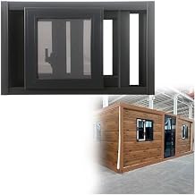 Aluminum Sliding Window Horizontal Shed Replacement Windows Basement Egress Window with Screen and Tempered Glass, Storm Shed Windows Garage or Shed, Easy-Glide Operation(White,39x12in)