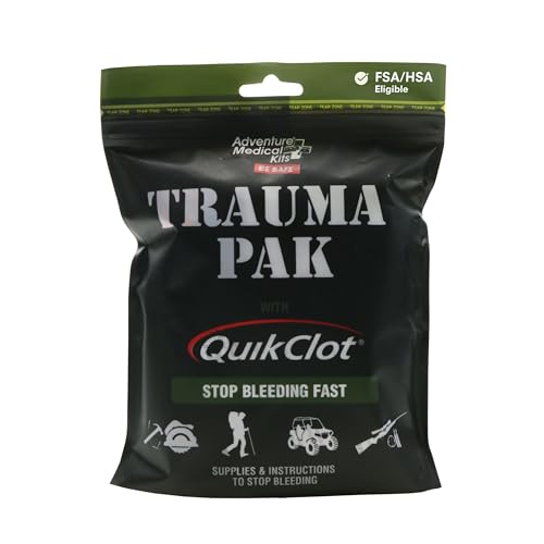 Adventure Medical Kits Trauma Pak First Aid Kit with QuikClot Sponge, black, one size 2064-0292