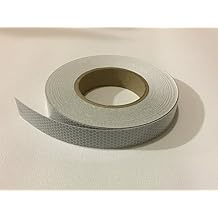 Safe Way Traction 1" wide x 12' Foot Long Roll of 3M Scotchlite Reflective Marine Safety Tape SOLAS Grade Pressure Sensitive Adhesive Film 3150-A