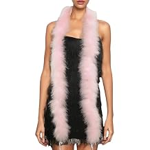 72" Long Fluffy Marabou Feather Boa for Women DIY Craft Home Decor 30g