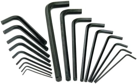 SK Hand Tools 19718A 18-Piece Fractional Hex Key Set