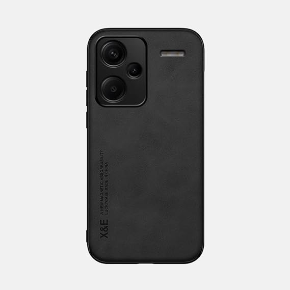 Kepuch Silklike Case for Redmi Note 13 Pro+ Cover Bumper Built-in Metal Plate for Redmi Note 13 Pro+ Black