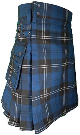 UT Kilts Men's Standard Tartan Utility Kilt, Modern Scottish Kilt for Everyday Wear, Tactical Kilts Adjustable Hip Straps