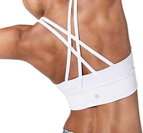LULULEMON Energy Bra Long Line White, 10