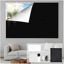 Blackout Curtains for Bedroom, Portable Blackout Window Cover Black Out Shades Blinds No Drill Cuttable Black Out Curtains, for Sloped Roof Windows, Children's Room, Bedroom, Media Room, 39x57 Inch