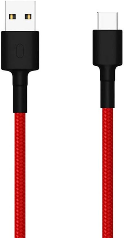 Xiaomi Örgülü USB Type C Kablo, Kırmızı (100cm)