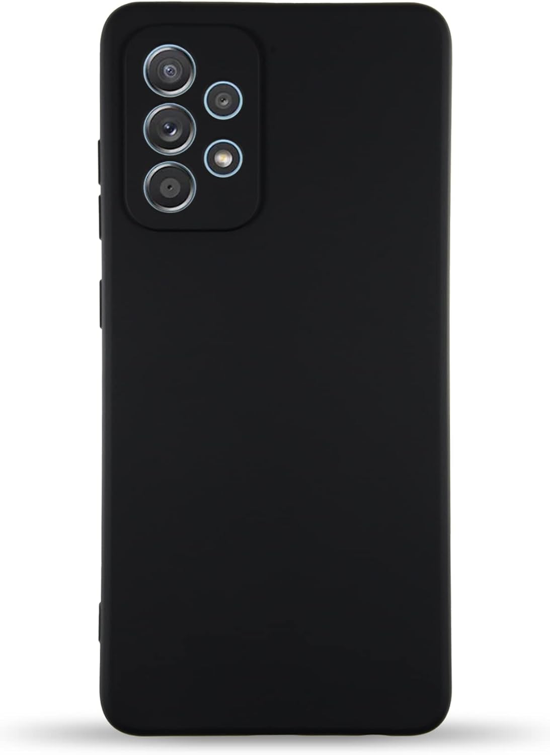 KZY İletişim Samsung Galaxy A73 5G ile uyumlu Kapak İçi Kadife Kamera Korumalı Lansman Silikon Kılıf - Siyah
