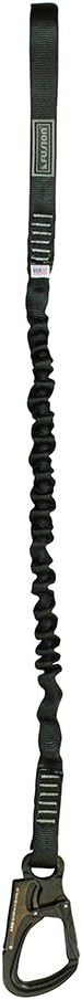 Fusion Tactical ProGlide Military and Police Helo Lanyard - 2ft Elastic Bungee, 23kN - Black, 24 inches