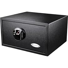 Barska AX12840 Biometric Fingerprint Keypad Security Home Safe 0.99 Cubic Ft , Black