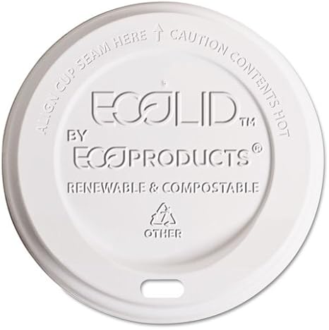 Eco-Products - Hot Cup Lid, 8oz, Translucent, 800/Carton EP-ECOLID-8 (DMi CT