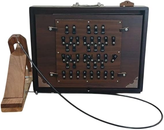 Special Large 39 Keys Shruti Box,(17"X14"X3") Special 3 Set Reeds, Key-C To C-First-Second-Third Octaves, Pure Sanmica Tuned (432Hz ON REQUESTED) and 440Hz
