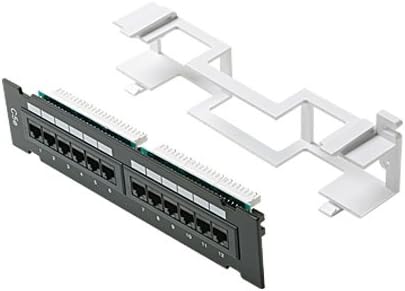 STEREN 12 Port Patch Panel Cat 5e- Patch Panel 12 Port - 12 Port Patch Panel Mount Ethernet - Cat5 Patch Panel - Cat 5 Patch Panel Rack - Patch Panel Cat5e - Patch Panel Cat5 310-320