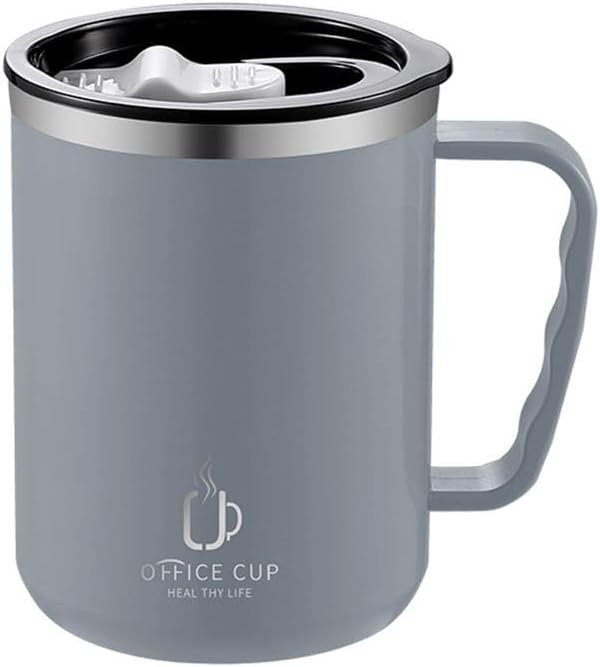 304 L Steel Gray 500ml Coffee Handheld Thermos Mug Mug cin557gr