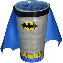 ICUP DC Batman Molded Caped Ceramic Pint Glass, Clear