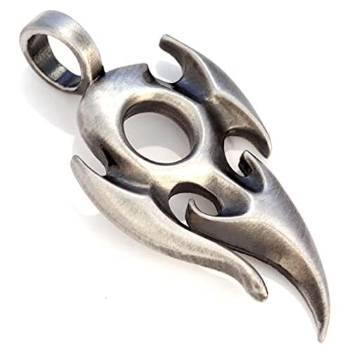 BICO Sunray Satin Silver Finished Pendant E5