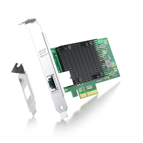 ipolex 10Gb Network Card Intel X550-T1 Ethernet Card, PCIe v3.0 x4, Single RJ45 Port, with Intel X550-AT Controller, 1G10G Multi-Rate Ethernet LAN Adapter Support Windows ServerWindowsLinuxVmware