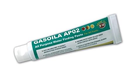 Gasoila All-Purpose Water Finding Paste, Rapid Water Detection for Fuel Storage, Detects Water in Gasoline, Diesel, Kerosene, Ethanol, Methanol, Petroleum Fuels, Phase Separation, 2 oz. Tube