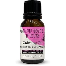 Holistic Natural Derived Calming Pet Essential Oil Blend for Anxiety: Relax Your Pet with Natural Ingredients While Providing Stress Relief: Veterinarian Recommended - Made in USA 15mL