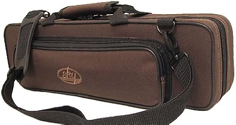 Sky "C" Flute Lightweight Case with Shoulder Strap (Coffee Brown)