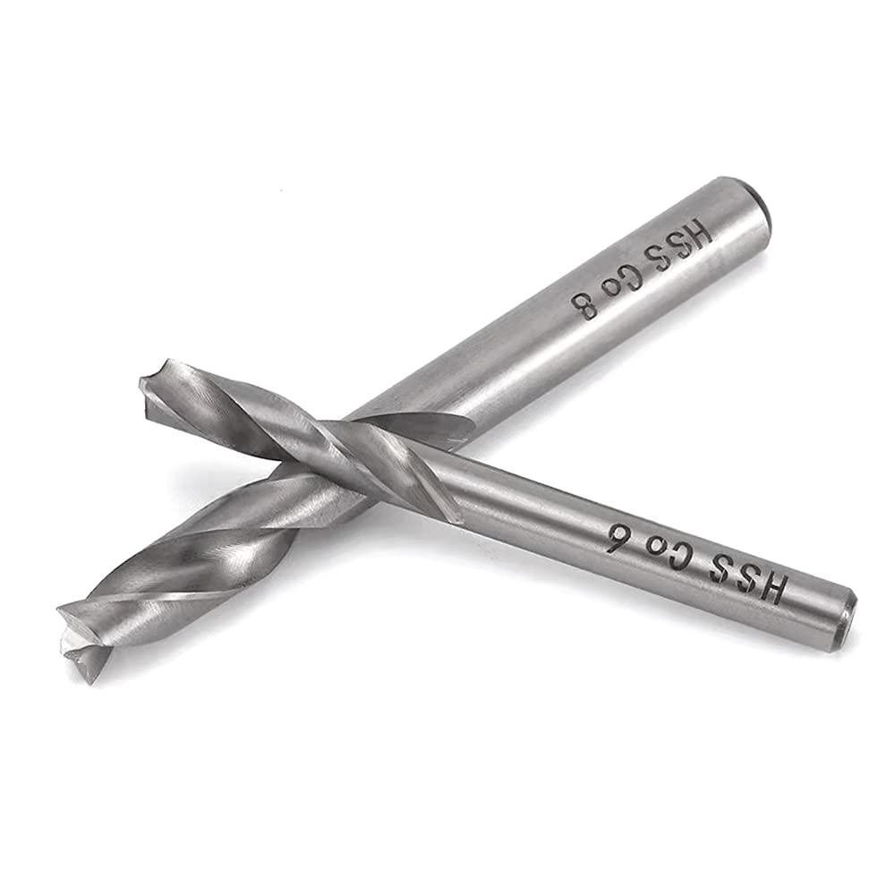 Mesee 2 Pieces HSS Spot Weld Drill Bit Set, High Speed Steel Cobalt Spot Welding Remover Tool Drill Bits Panels Separated Spotting Welder Cobalt Tips Cutter - 6mm, 8mm14, 516