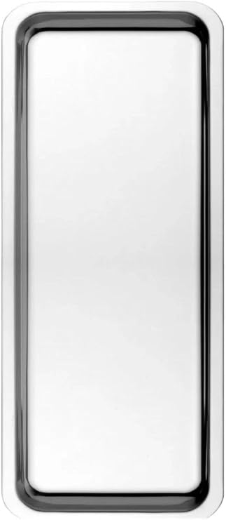 Paslanmaz Çelik, Dikdörtgen Sunum Tepsisi, Gümüş, 33x13 cm, Düz, Çay, Kahve, Pasta Sunum, 1 Adet