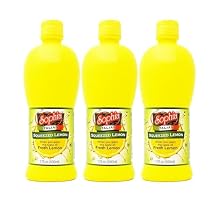 Sophia Italian Lemon Juice from Sicily - 17oz (3-pack) | Real Sicilian Lemon Juice for Cooking & Lemonade | Bottled Juice from Fresh Lemons | Made in Italy | For Drinks, Marinades & More