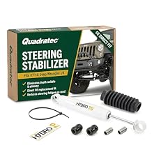 Quadratec OE Steering Stabilizer - Fits Jeep Wrangler JK & Unlimited 4-Door 2007-2018 - Built to Original Specifications - Plug & Play Replacement