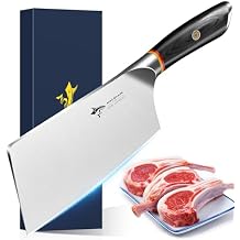 MAD SHARK 7 inch Kitchen Knife, Professional Sharp Vegetable Cleaver, German Military Grade Composite Steel with Ergonomic Handle, Chef Knife for Home, Kitchen & Restaurant Cooking Cutting Chopping