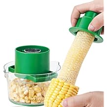 Cestari Corn Cob Peeler MultiTool Set - Includes Corn Cob Remover, Pusher, Measuring Cup, and Grater