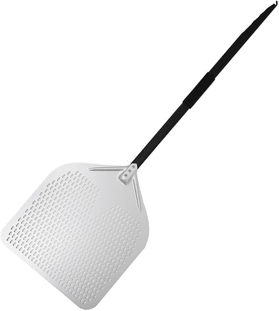 Pizza ?Paddle 18 Inch Big Pizza Peel Perforated Shovel Paddle Metal Handle for Oven Turning Peel Kitchen Tools Nonstick Baking Accessories Pizza Peel,18inch 127cm