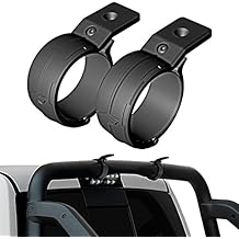 KEKO - LED Light Bar Mount Brackets - 2 Pack - Carbon Steel - Black - Wall Mount