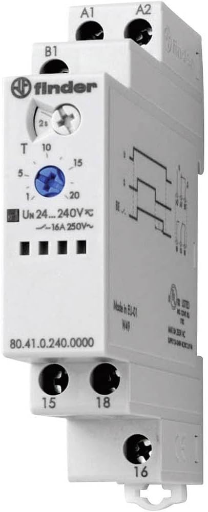 Finder Series 80 - Single Function Timer delay Disconnection 24vac/Direct Current