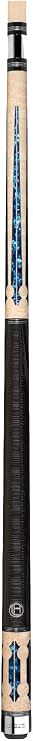 Lucasi Hybrid LHC97 Natural Birds-Eye Maple with Blue Crushed Velvet Inlays Technology Cue