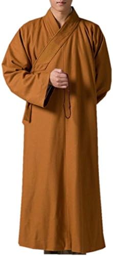 ZanYing Men Meditation Robe Winter Monk Outfit Buddhist Zen Clothing