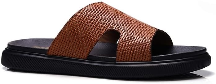 Carlos Santana Cosmic Slides for Men | Casual Mens Slides | Mens Sandals | Leather Sandals